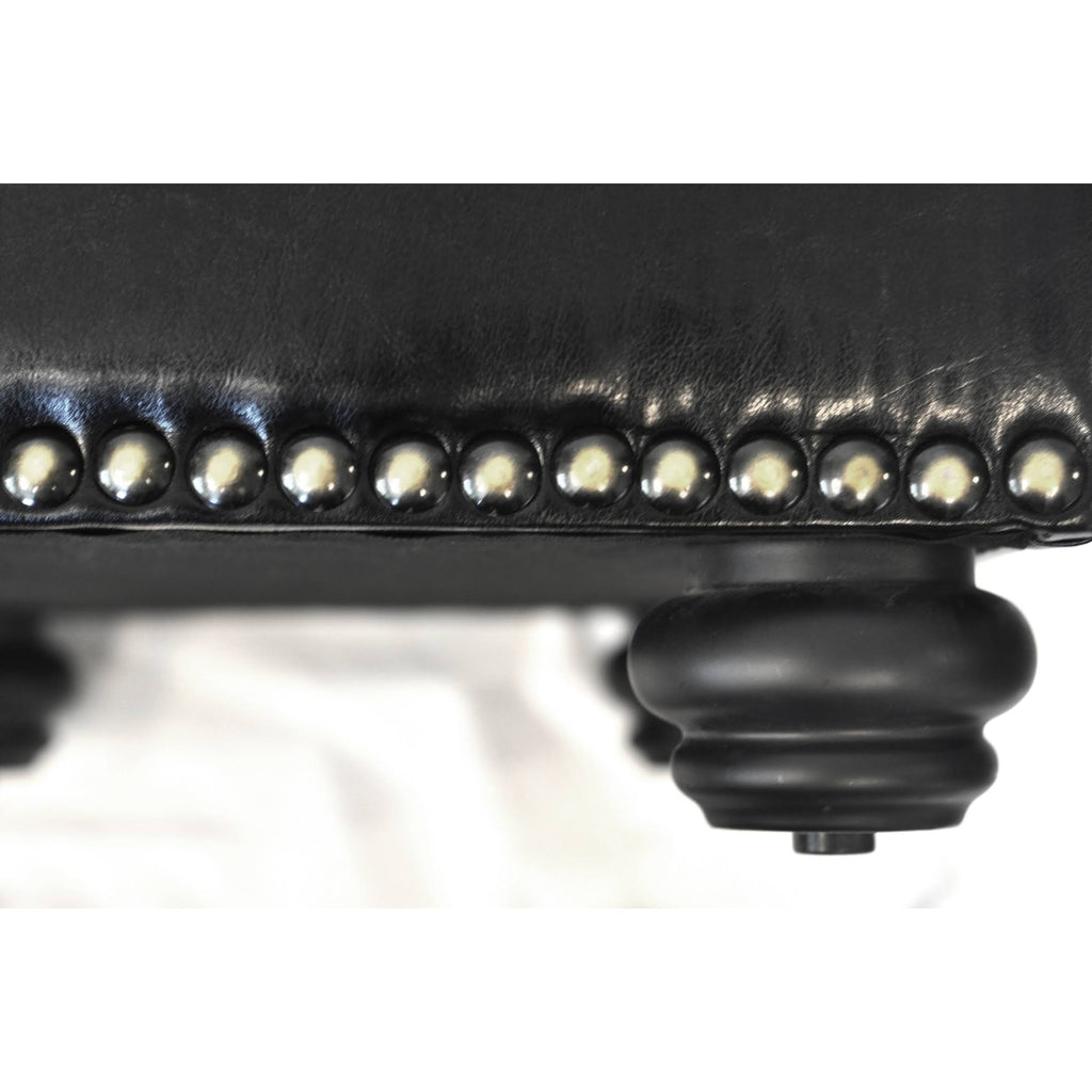 Black Storage Ottoman U471199