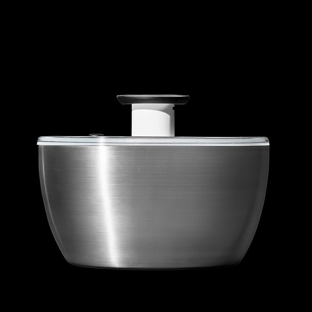 6.34 Qt Stainless Steel Salad Spinner J842945