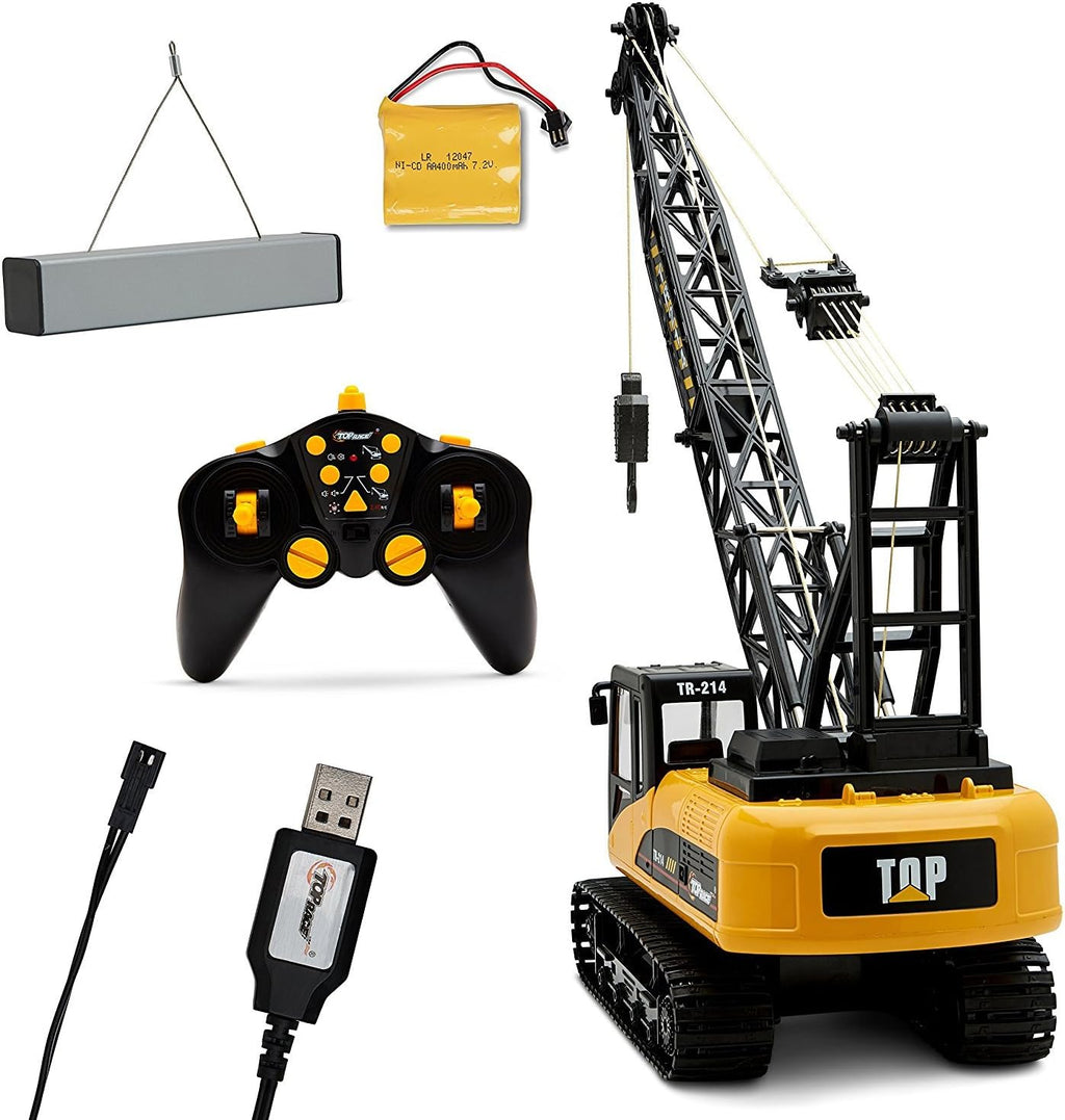 15 Channel 1:14 Scale Battery Powered RC Construction Toy Crane E1100