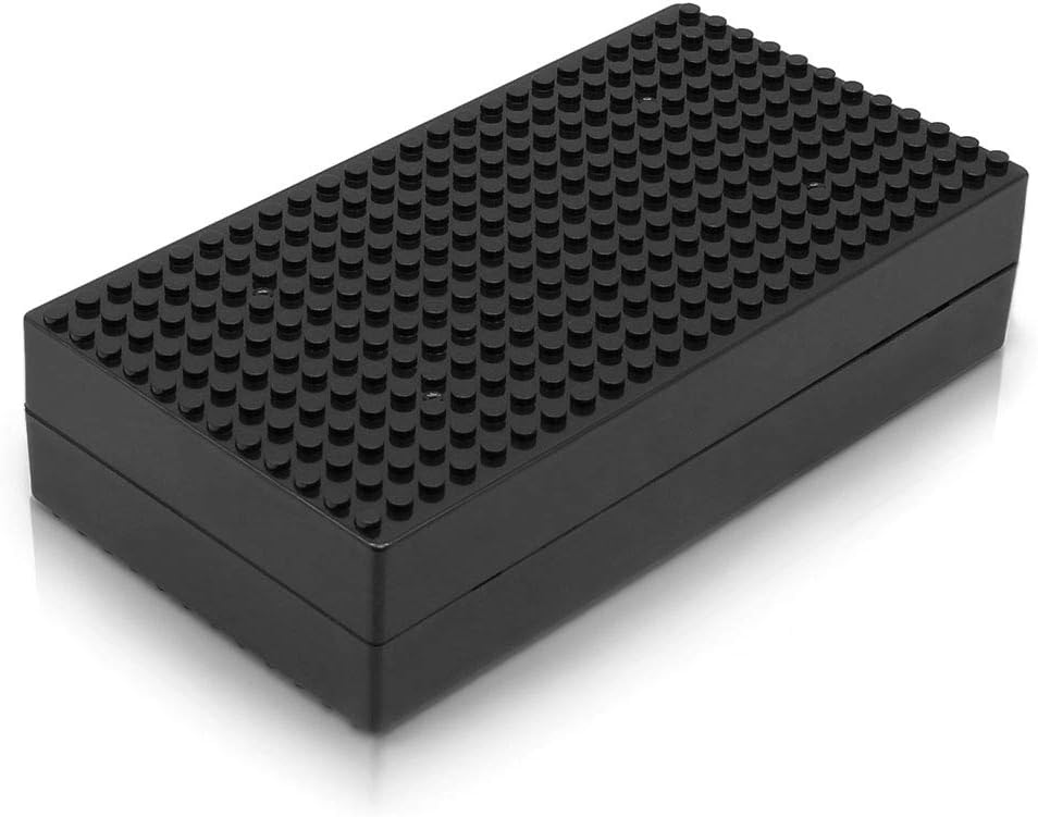 Green Portable Building Blocks Storage Box with Base Plate Q43058