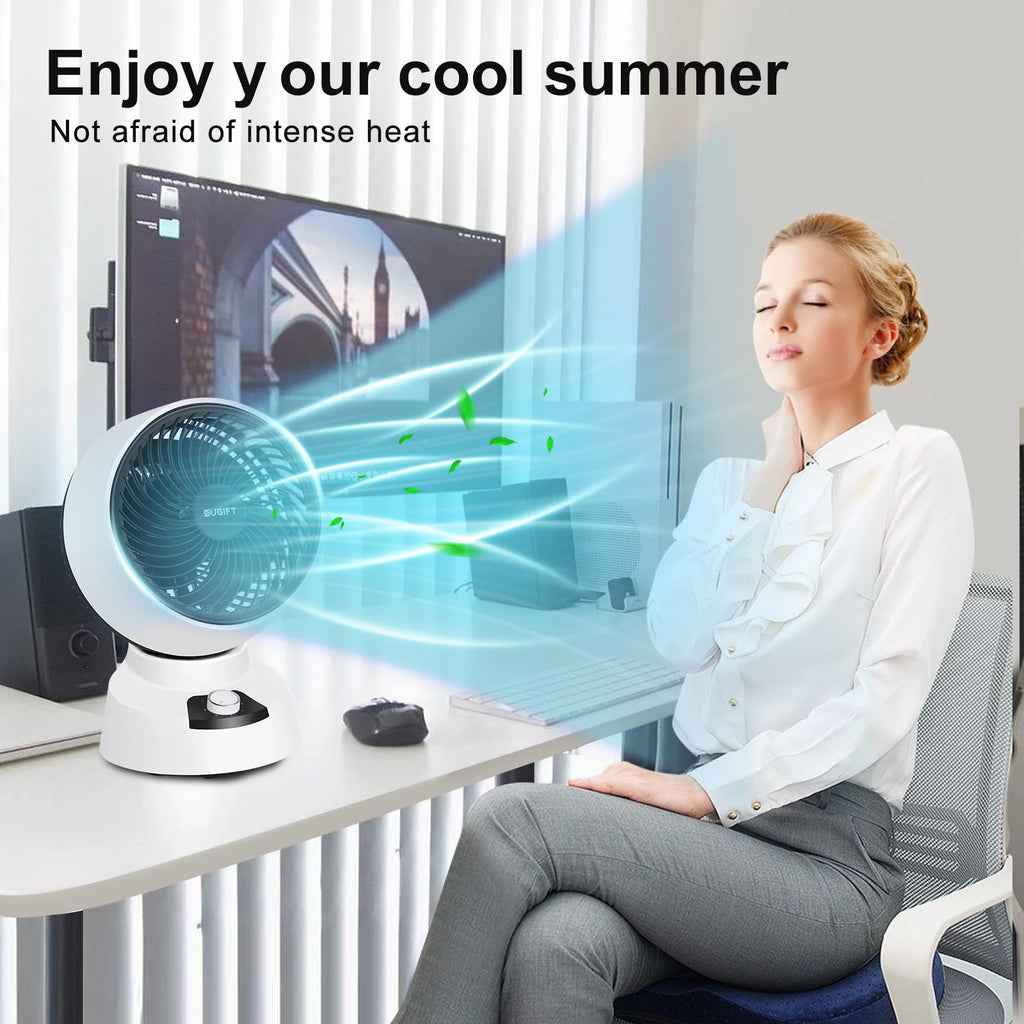 White 3 Speed Air Circulator Fan K2901