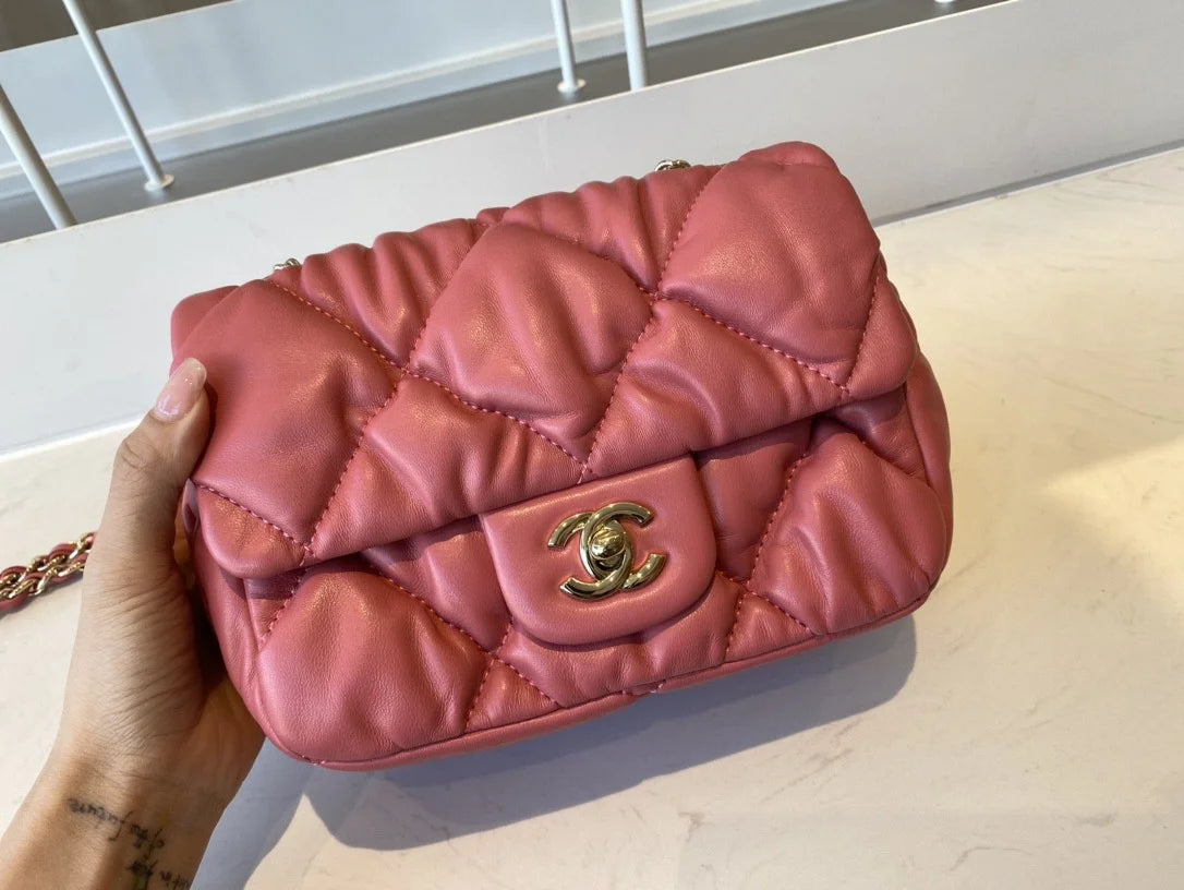 Small Flap Bag Pink 7.5in/19cm C4844
