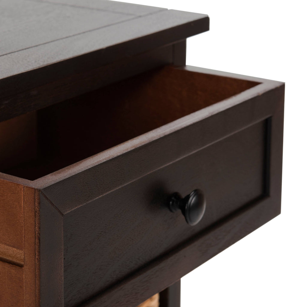 Brown Storage Side Table R51174