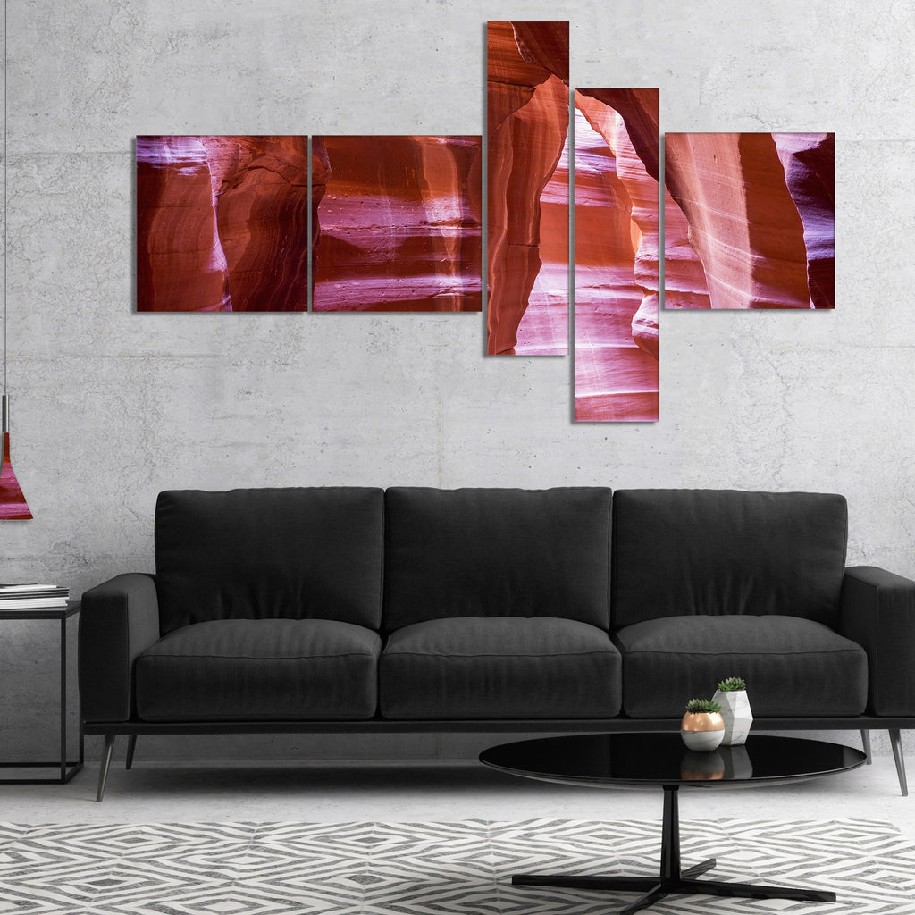 Brown 60 in. x 32 in. 4 Panels Canvas Print J63014