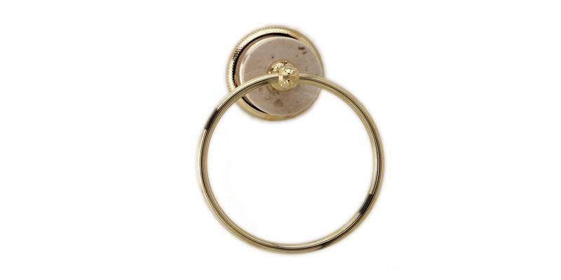 Beige Marble Towel Ring R9842