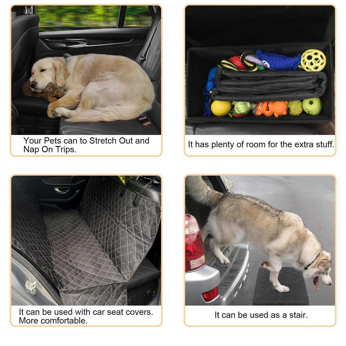 Dog Seat Extender with Storage Y36818