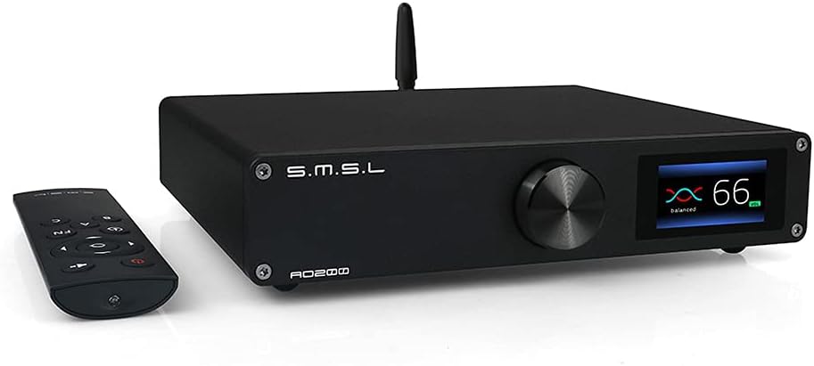 Digital Power Amplifier 150W×150W 2 Channel Desktop Amp with Remote Control B6288