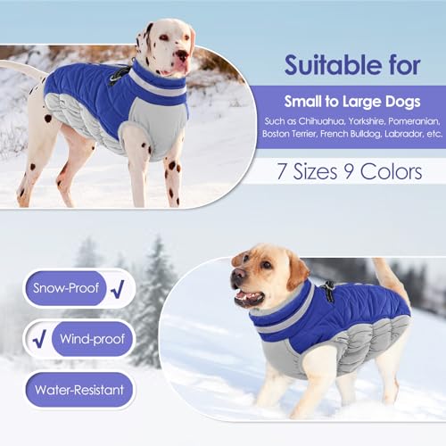 Red Dog Puffer Jacket with Harness O6265