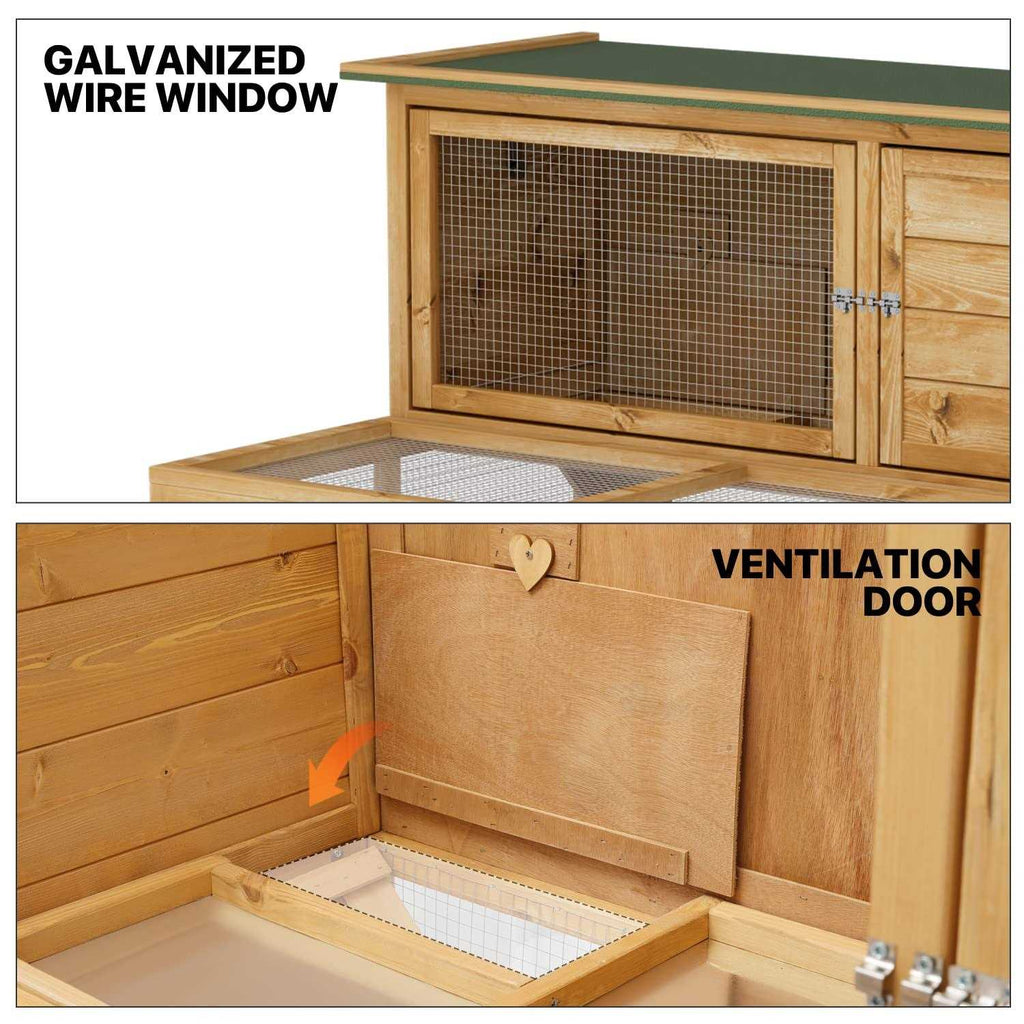 Outdoor Chicken Coop with 3 Access Areas A282223