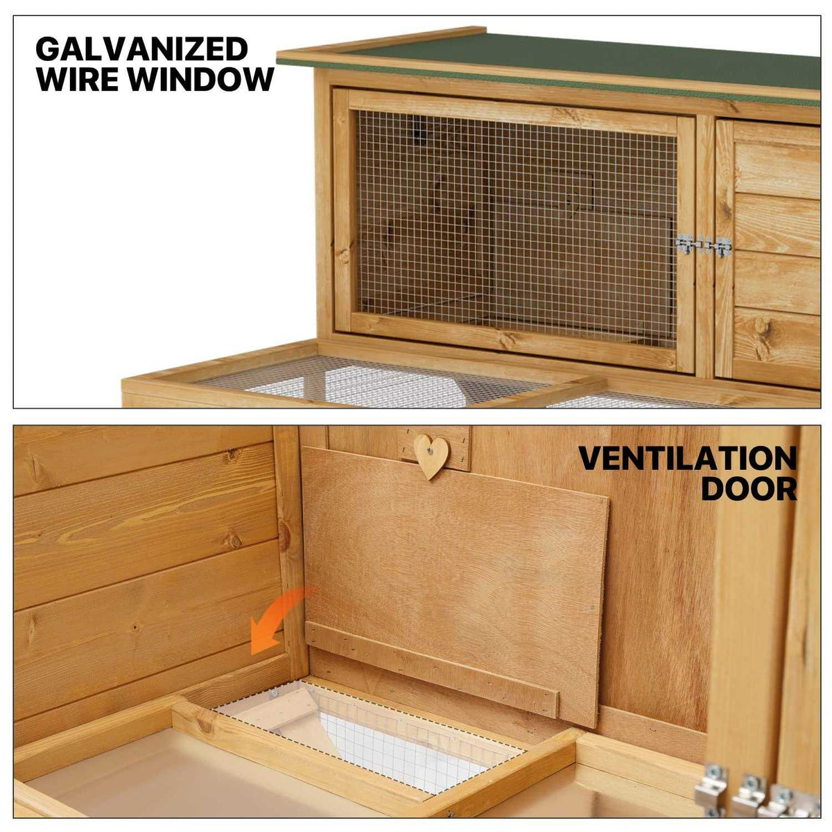 Outdoor Chicken Coop with 3 Access Areas A282223