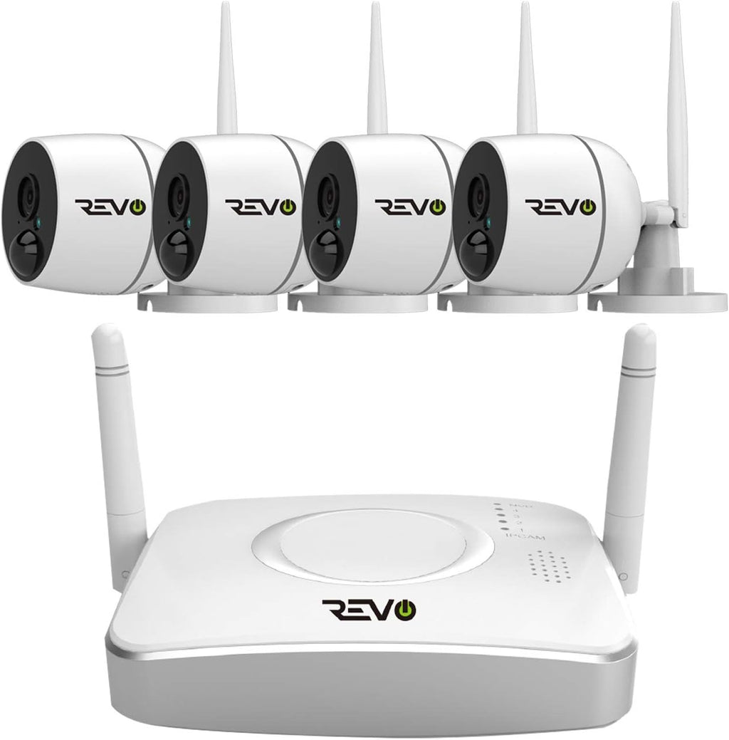 4CH Wireless NVR Security System with 1TB HDD & 4X 1080p Cameras Z6788