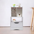 Wood Nightstand Side Table Storage Shelf K932