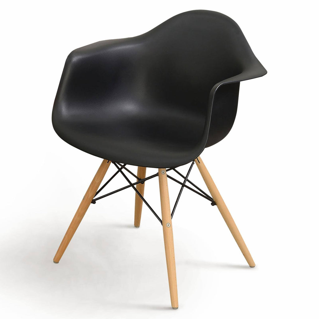 Modern Dining Arm Chair Set of 2 Black X894