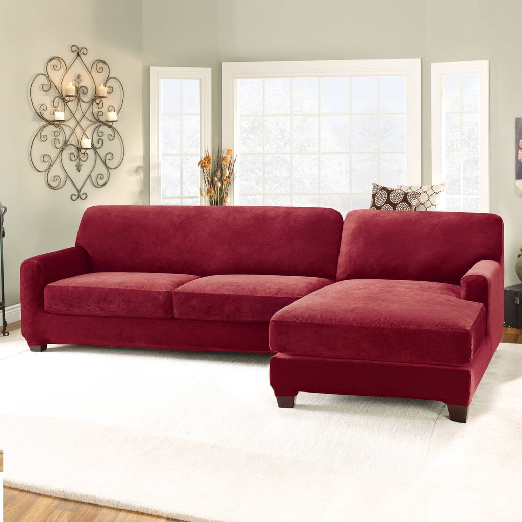 Stretch Pique Two Piece with Right Side Chaise G5627