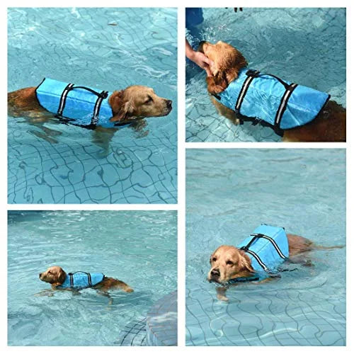 Adjustable Dog Life Jacket with Reflective Stripes W248