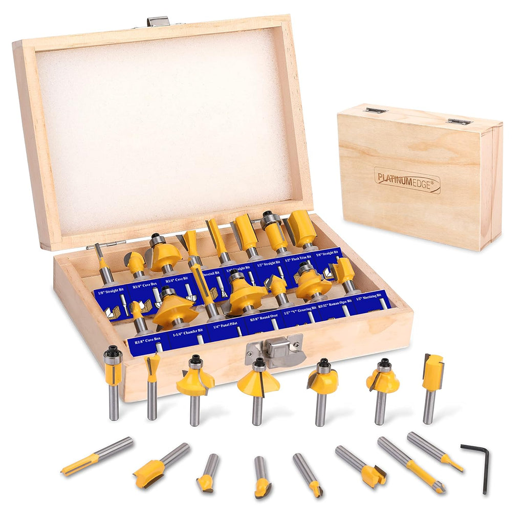 35 Piece Tungsten Carbide Router Bits Set with 1/4 Shank R159938