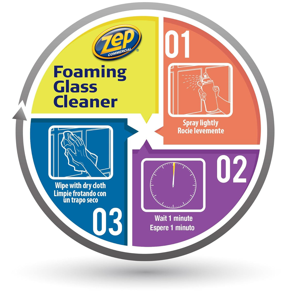 Foaming Glass Cleaner, Pack of 2 C713