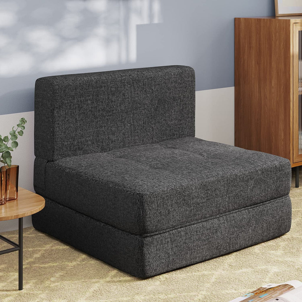 Dark Gray Convertible Sleeper Sofa Bed M729870