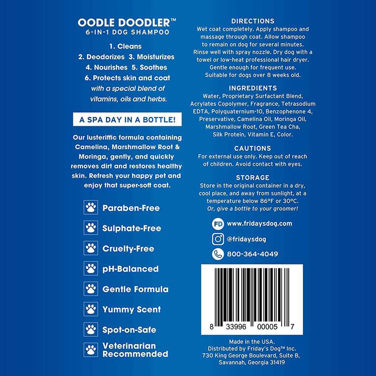 6 in 1 Dog Shampoo E67474
