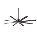 65" 8 Blade Ceiling Fan with Remote, Downrod, Light Kit J100