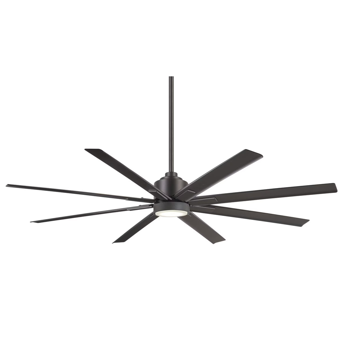 65" 8 Blade Ceiling Fan with Remote, Downrod, Light Kit J100