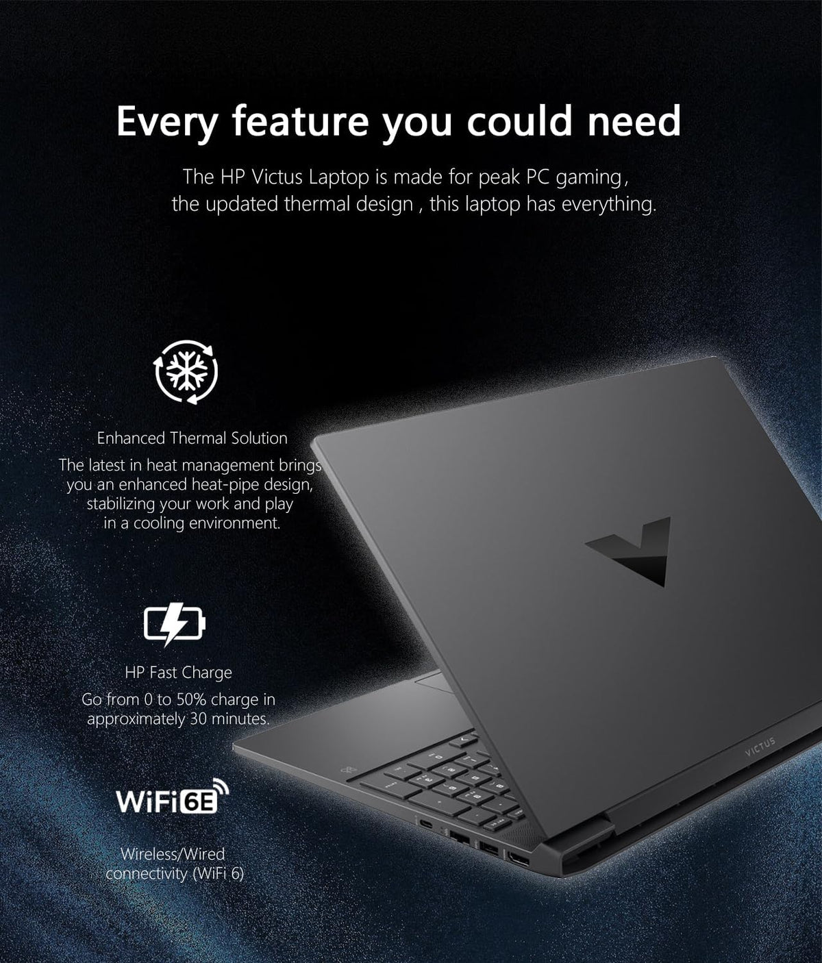 15.6" Full HD 144Hz Gaming Laptop, AMD Ryzen 5 7535HS, 16GB Memory, NVIDIA GeForce RTX 2050, 512GB SSD, Mica Silver D901227