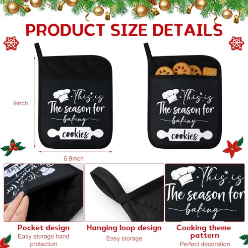 12 Pieces Heat Resistant Pot Holders and Oven Mitts B208