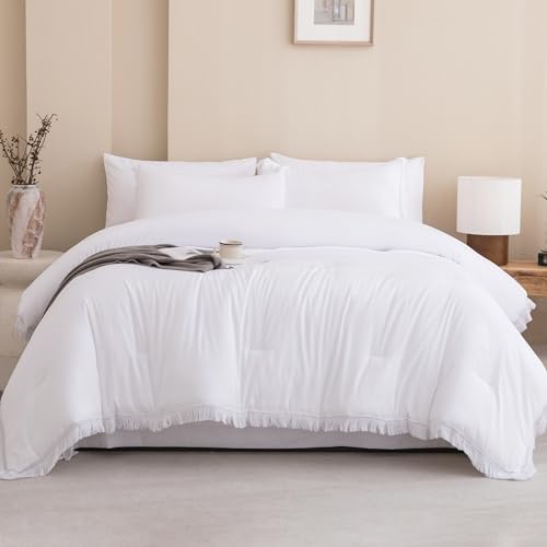 Beige Full Size 7 Piece Comforter Set with Sheets X384