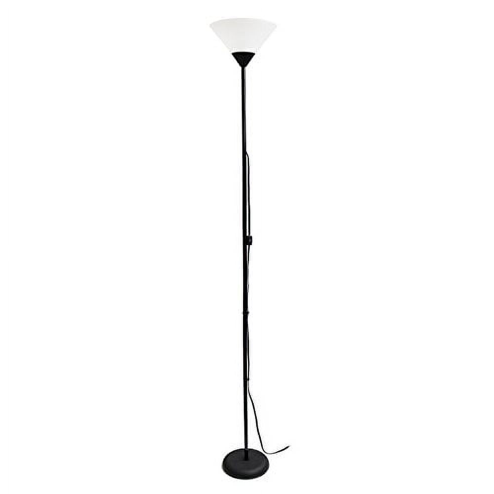 Black Torchiere Floor Lamp F4695