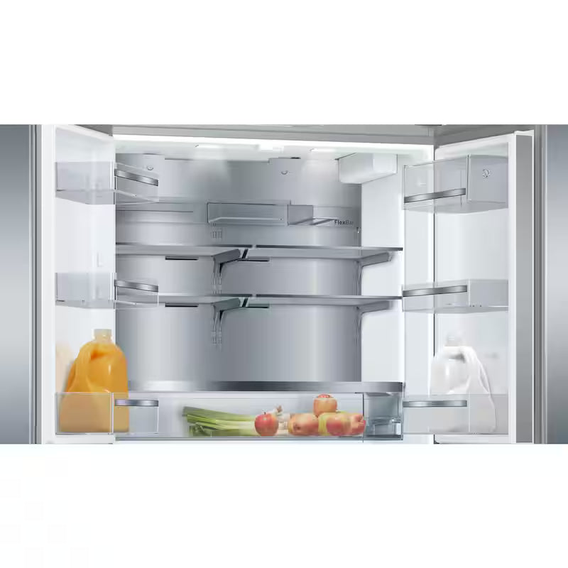 36 in. 21 cu ft Smart Counter Depth French Door Refrigerator in Stainless Steel O850