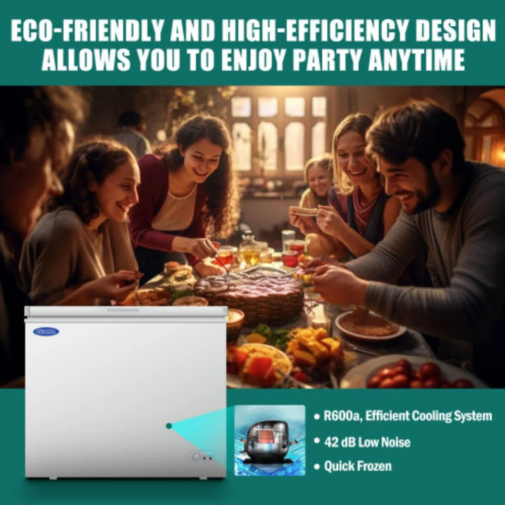 7.0 Cu.ft Chest Freezer with Lockable Lid R1213