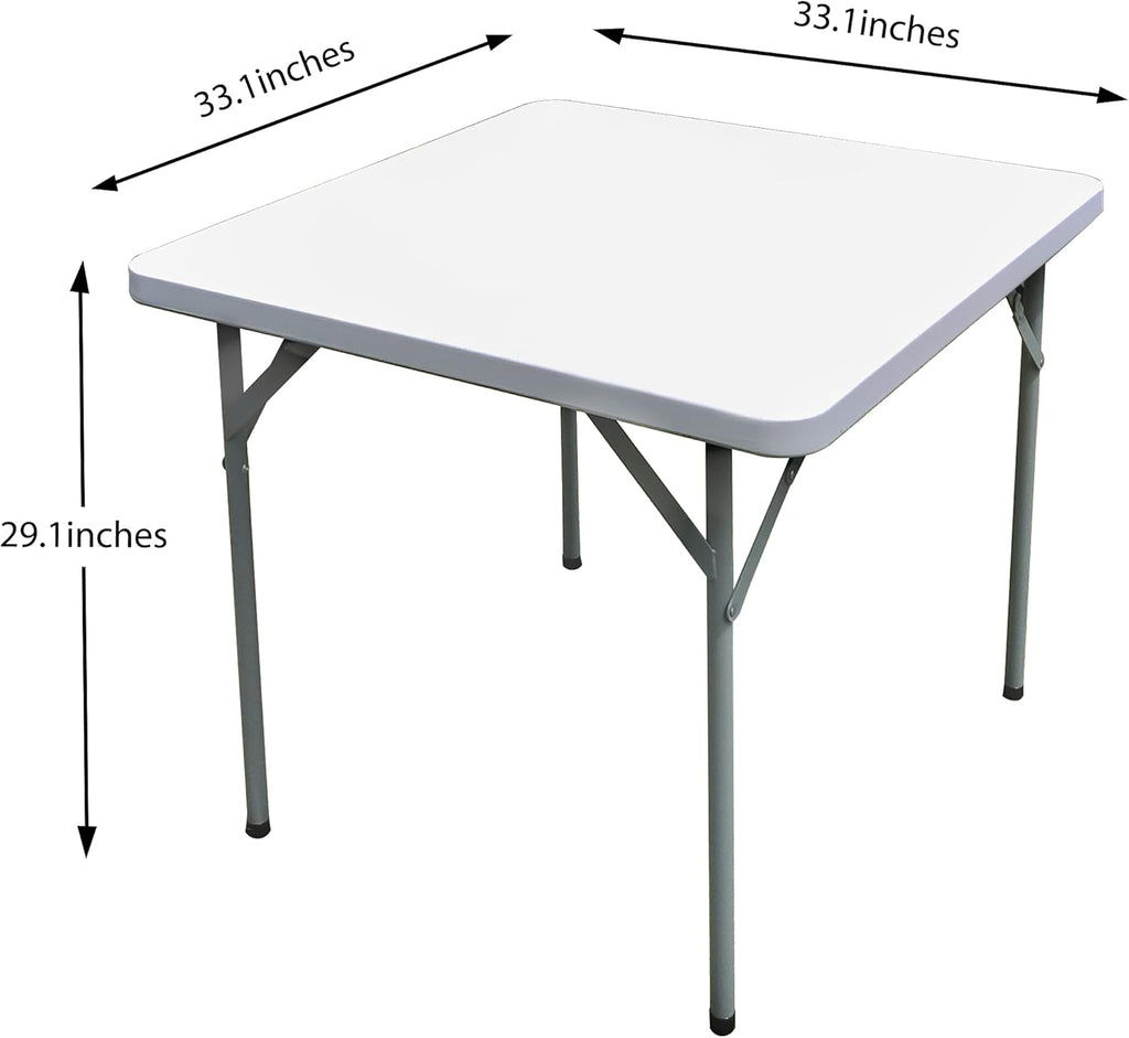 White Square Folding Plastic Table A7013