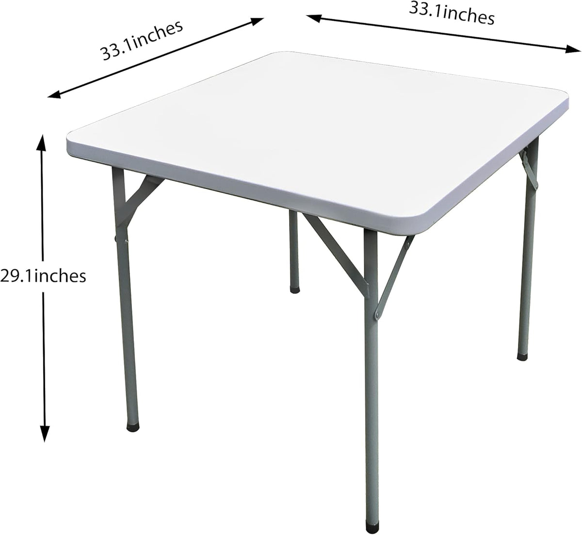 White Square Folding Plastic Table A7013