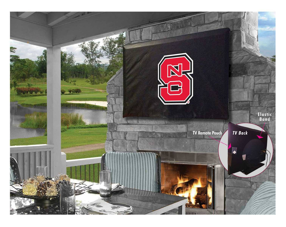 Black Breathable Water Resistant Vinyl TV Cover O297