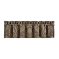 Taupe/Chocolate Rod Pocket Window Valance E84091