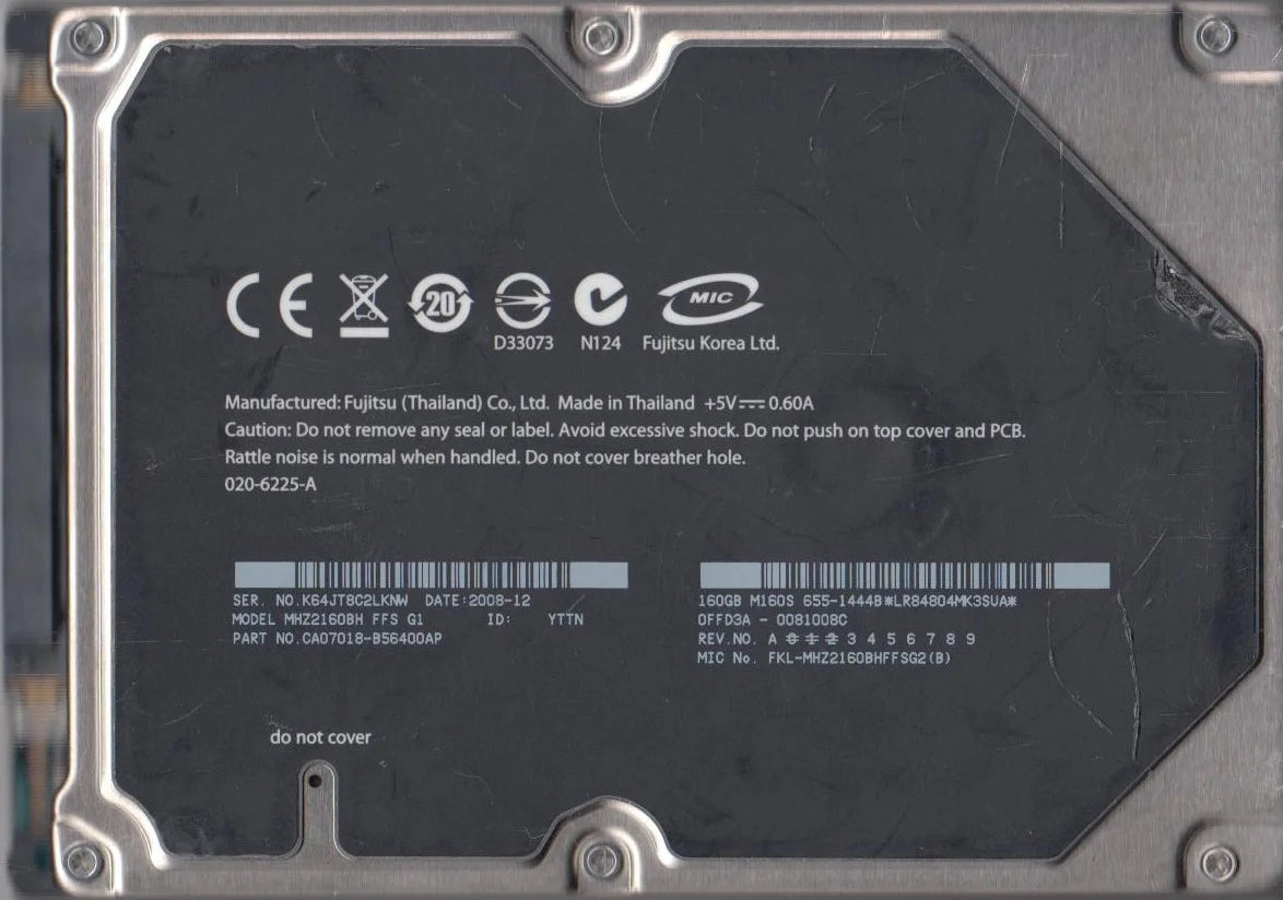160GB SATA 2.5 Hard Drive C9359