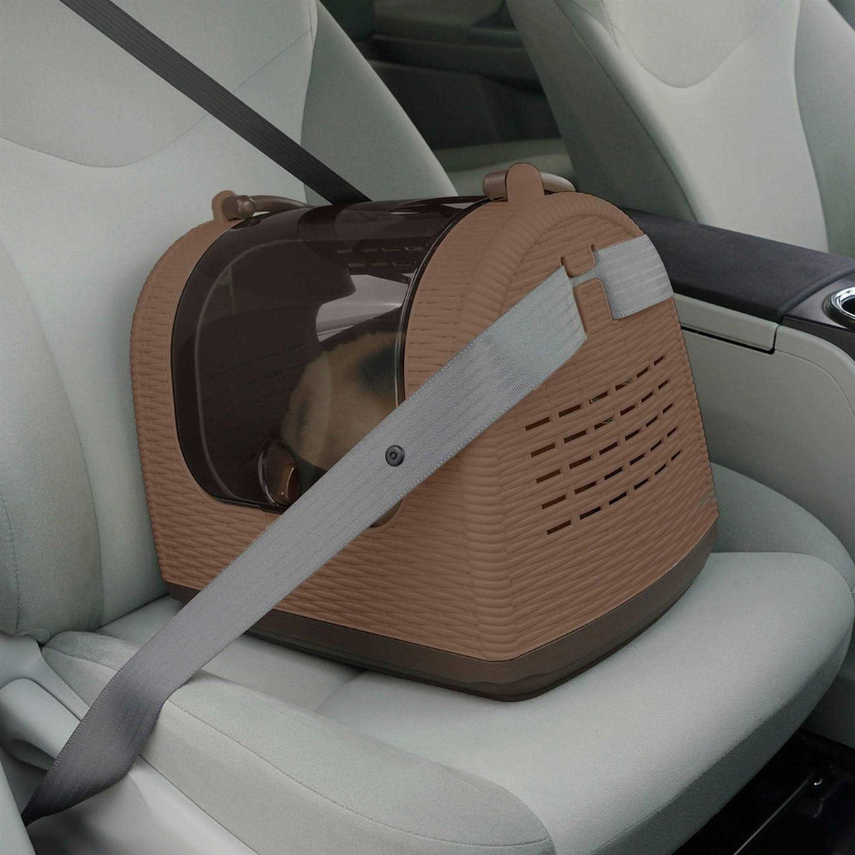 Faux Wicker Pet Carrier W2486