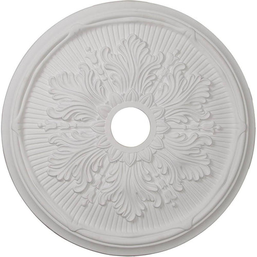 23 3/4x22OD x 3 5/8x22ID x 1 7/8x22P Ceiling Medallion Hand-Painted Smokey Topaz Y8353