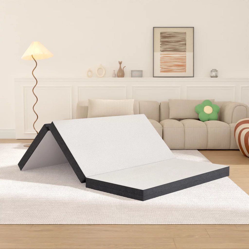 3 Inch Single Foldable Floor Mattress with Washable Cover J767157