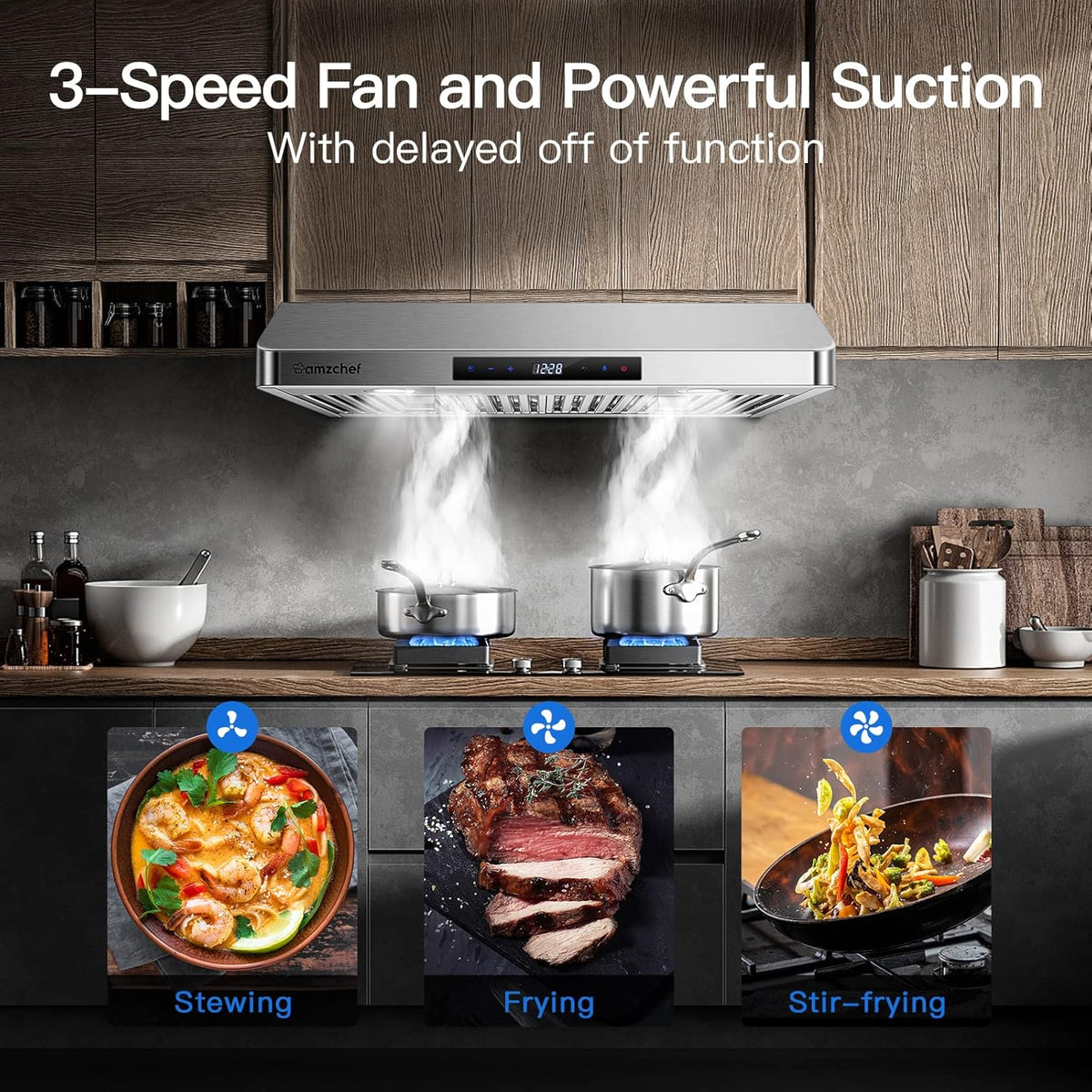 30 Inch Ducted Range Hood Under Cabinet Stainless Steel Z4297