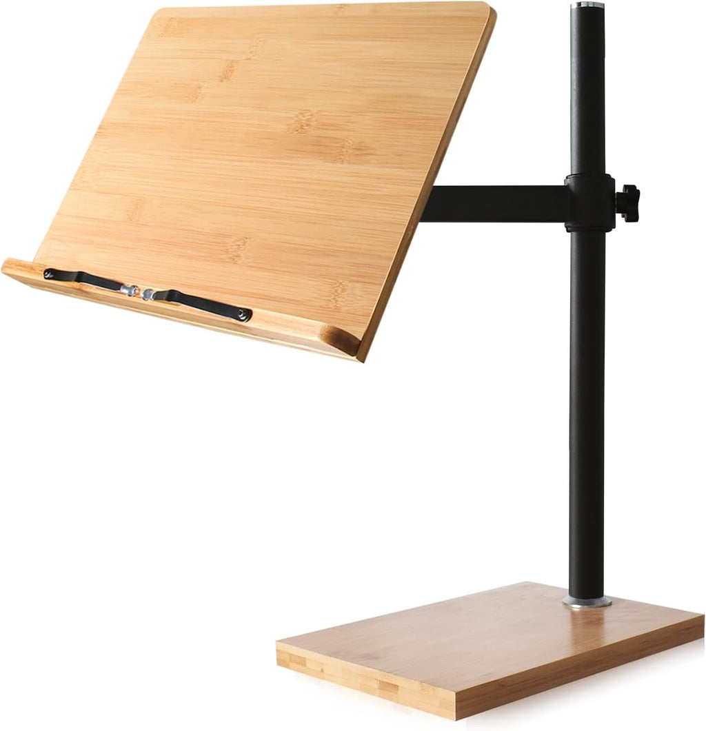 Large Bamboo Wood Book Stand Cookbook Holder, Pack of 2 V8141