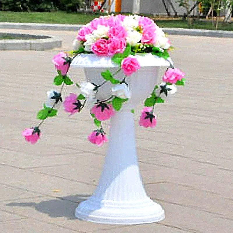 4 Pack 23" Tall White Pedestal Column Plant Stand Pot K6956