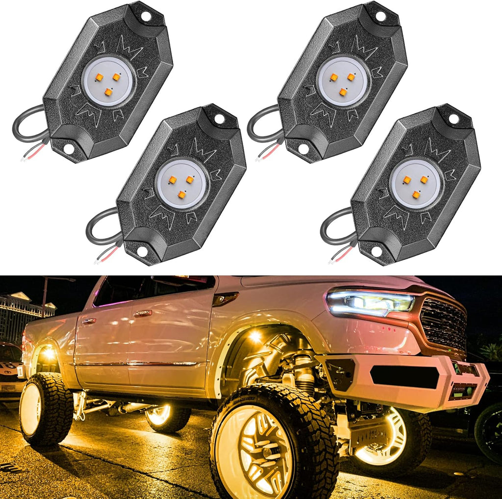 RGB LED Rock Light Kits with 6 Pods, Pack of 2 H118603