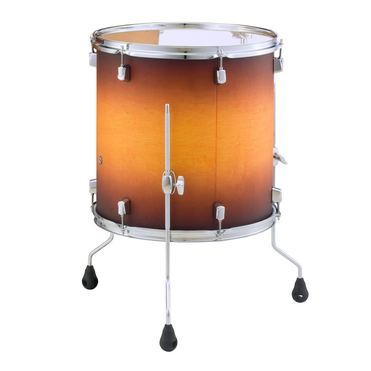 Satin Brown Burst Maple Floor Tom D7655