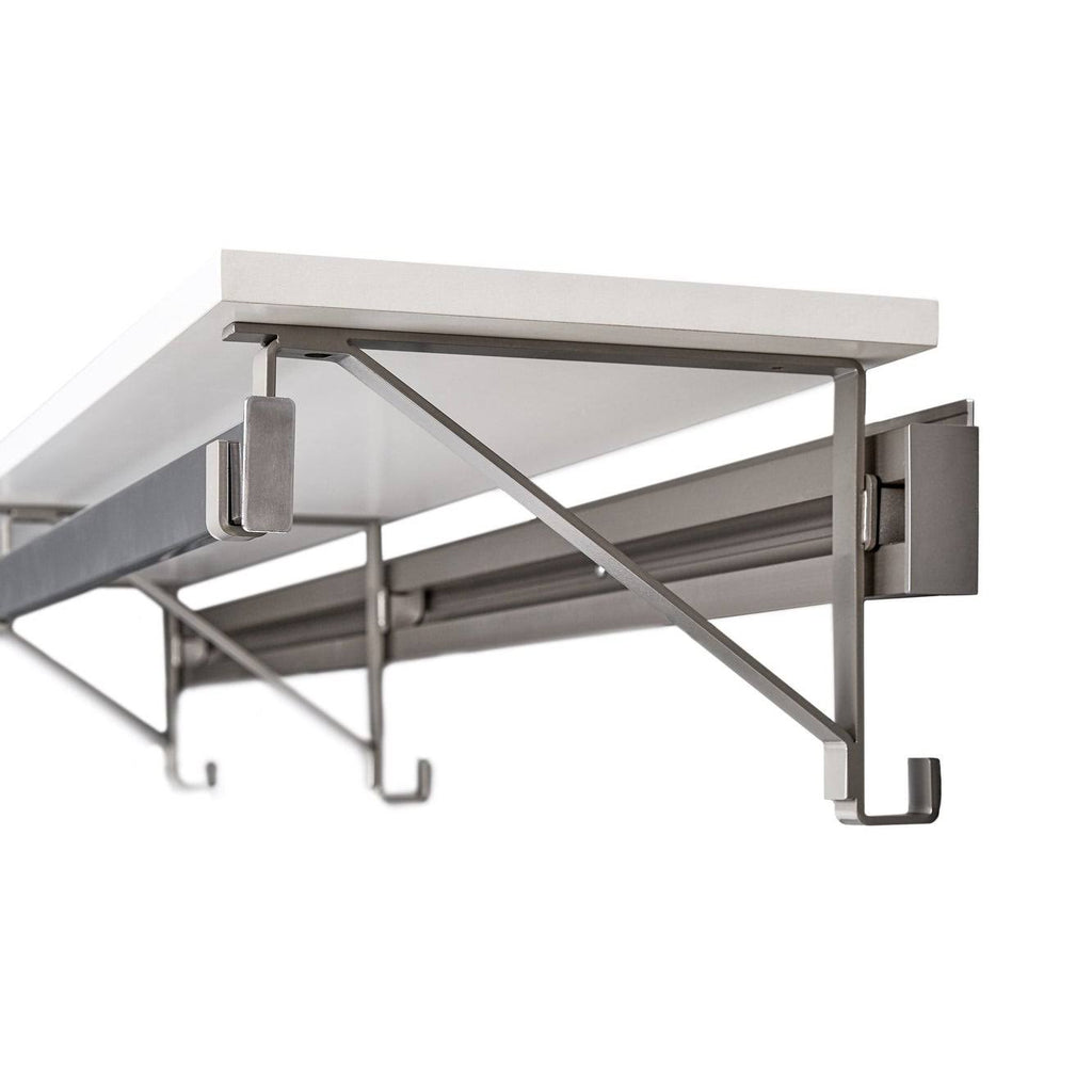 Heavy Duty Closet System in Espresso and Silver S54134