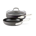 Hard Anodized Nonstick 2 Piece Fry Pan and Saute Pan Set U12234