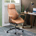 Ergonomic High Back Suede Fabric Office Chair with Lumbar Support N1131