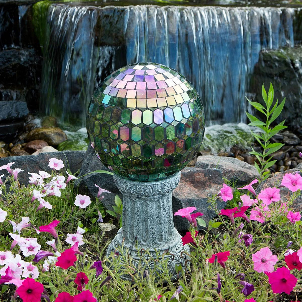 Rainbow Prismatic Mosaic Gazing Globe Z145