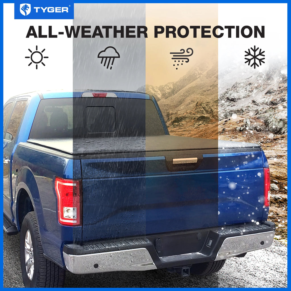 Soft Roll-up Truck Bed Tonneau Cover for 2020-2024 Chevy Silverado GMC Sierra 2500 3500HD 6'10" (82") Bed L998