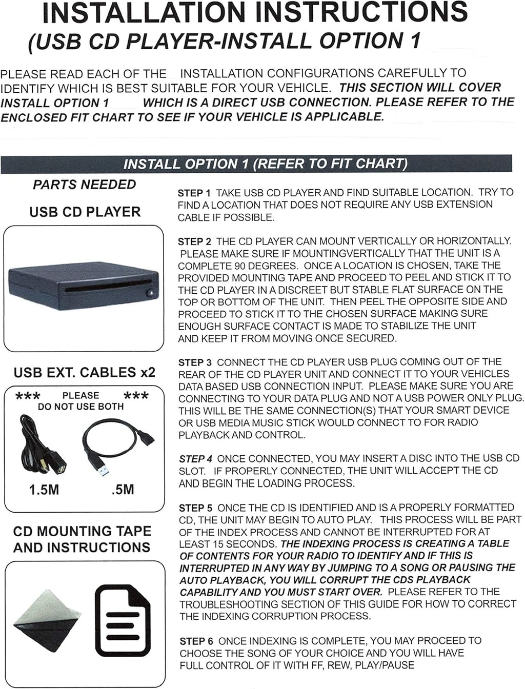 Integrated Vehicle CD Player with USB radio connection R237983